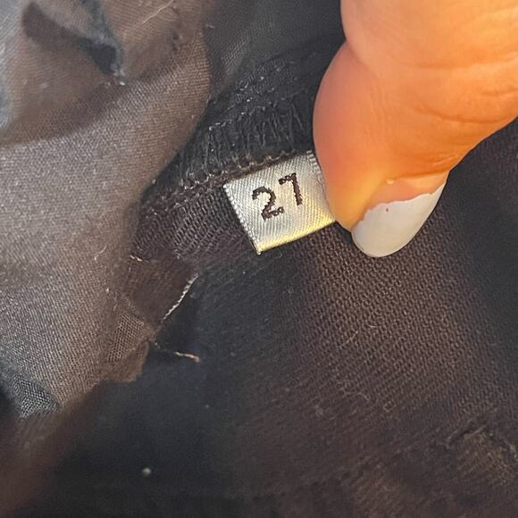 GRLFRND Denim Women's 27 Belluci Logo Spell Out Stirrup Jeans Black - Picture 9 of 9